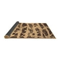 thumbnail image 2 of Ahgly Company Indoor Square Abstract Brown Modern Area Rugs, 4' Square, 2 of 4