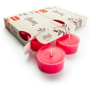 Pomegranate Tealight Candles Multi Pack - 12 Red Premium Scented Tea Lights - Shortie's Candle Company