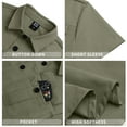 thumbnail image 5 of GENTS BLISS Short Sleeve Men Shirts Hiking Button Down Shirts for Men Quick Dry Fishing Men Shirts with Pocket, 5 of 7