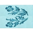 thumbnail image 1 of Ahgly Company Indoor Rectangle Patterned Electric Blue Area Rugs, 3' x 5', 1 of 1