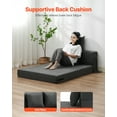 thumbnail image 4 of VEVOR Canapé-Lit Pliant 3-en-1 Canapé Pliable avec 2 Oreillers Gris Foncé Simple, 4 of 9