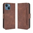 thumbnail image 1 of Case for iPhone 14 Plus Cover Adjustable Detachable Card Holder Magnetic closure Leather Wallet Case - Brown, 1 of 5