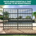 thumbnail image 7 of Riedhoff Metal Privacy Screen Panel, 46 x 70.9" Outdoor Decorative Fence, Circle Style, Black, 7 of 7