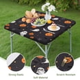 thumbnail image 4 of Festive Halloween Elastic Edge Table Cover 36x36 Inch Square - Features Ghosts and Pumpkins Pattern for Holiday Table Decor, 4 of 6