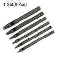 thumbnail image 3 of Uxcell 6Pcs Leather Hollow Hole Punch Set 1-5mm Straight Round Belt Puncher for Leather Belt Watch Band Strap Handbag, 3 of 6