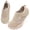 Beige, variant on Women Shoes Slip On Walking Shoes,Wide,Round Toe,Adjustable,Non Slip,7 Wide