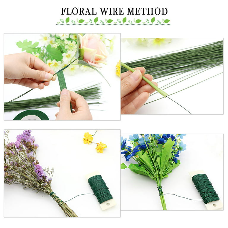 Floral Arrangement Kit,17 Pieces Flower Tools Include Floral Wire Cutter  Scissor Floral Tape 22 Gauge Paddle Wire 26 Gauge Stem Wire Pearl Corsage  Pin Bouquet Wrap Florist