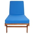 thumbnail image 6 of SAFAVIEH Newport Outdoor Patio Chaise Lounge Chair, Natural/Royal Blue, 6 of 15