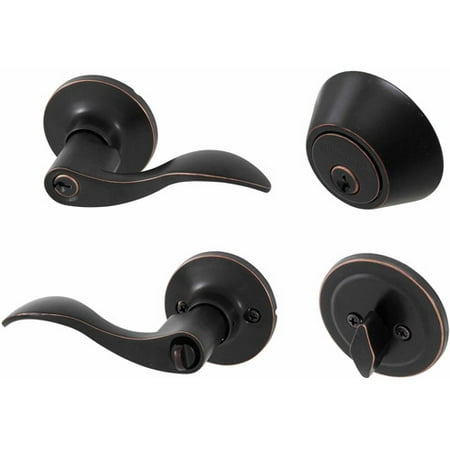 Honeywell Wave Lever Combo Door Lock Oil Rubbed Bronze Walmart Com