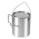 thumbnail image 4 of Taza para exterior Taza de agua portátil de olla de acero inoxidable de 750 ml con tapa y asa plegab Lixada Taza para exterior, 4 of 7