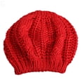 thumbnail image 3 of AYYUFE Fashion Women's Lady Beret Braided Baggy Beanie Crochet Hat Ski Knitted Cap, 3 of 6