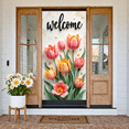 thumbnail image 5 of Colorful Floral Live Happy Banner Vibrant Bird Floral Display Butterfly Accent Spring Inspired Bird Backdrop for Home Decoration Garden Party Photo Shoot, 5 of 9