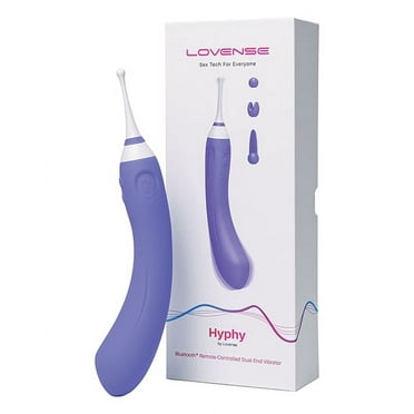 Lovense Hyphy Bluetooth Remote-Controlled Dual-End Vibrator Clitoral and G-Spot Stimulator