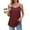 Burgundy, variant on Wyobmus Womens Tank Tops Summer Camisole Halter Tops Casual Spaghetti Straps Sleeveless Tunic Scoop Neck Tees Blouses Olive Green