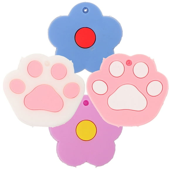 UPOUART 4pcs Silicone Flower Key Caps, Key Covers, Cute Key Ring Protectors, Identifier Tags, Combination Keychain Cases