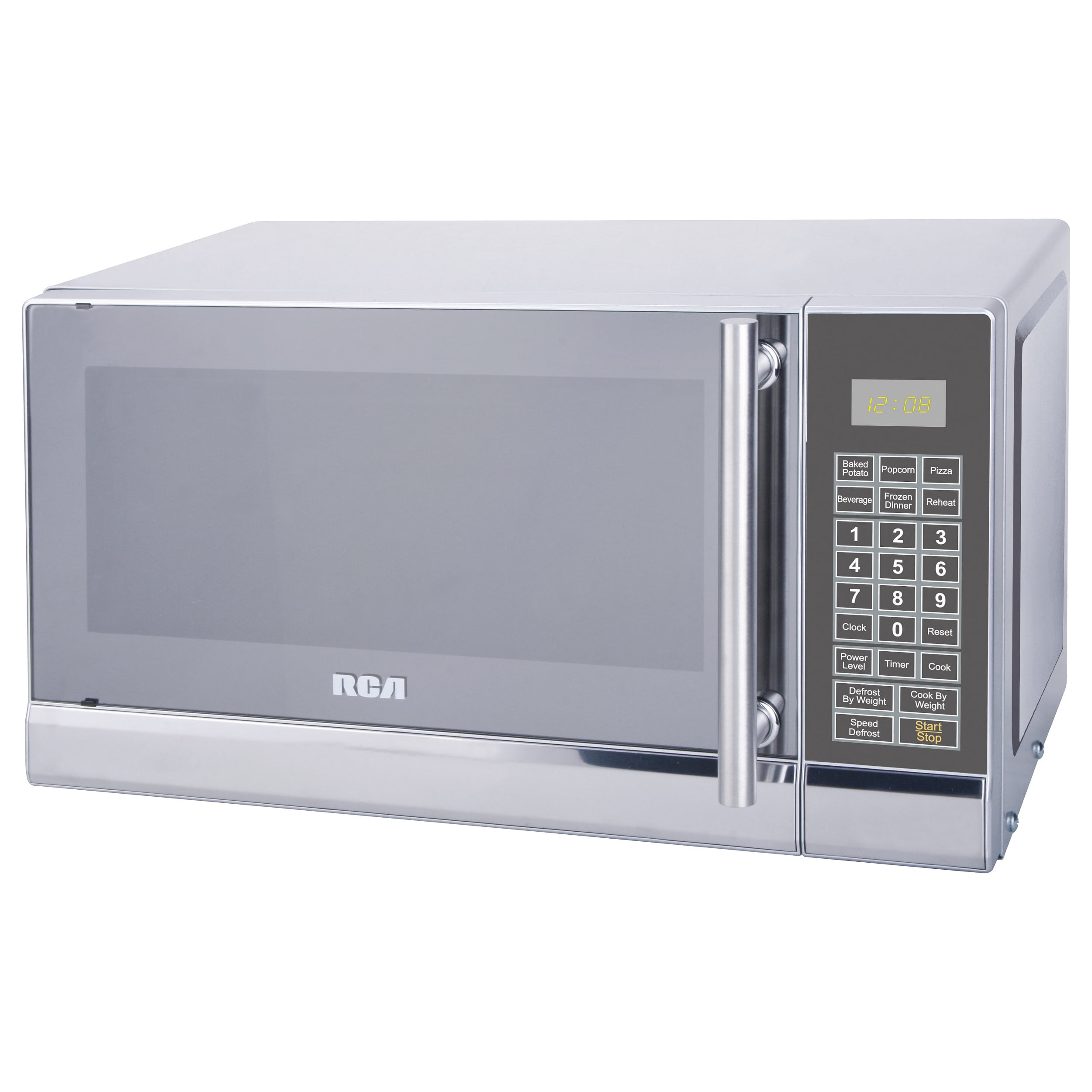 Rca 700 Watts 0 7 Cu Ft Stainless Microwave Rmw741 Stainless