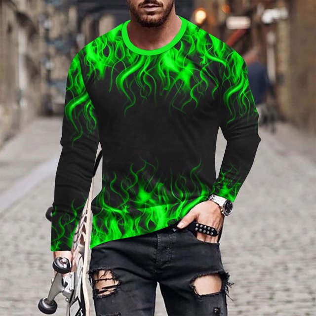 Blusas y camisas de manga larga y cuello redondo. Nueva camiseta deportiva informal de manga larga para hombre. Blusas de manga larga y cuello redondo. Camisas. Blusa para hombre.