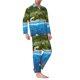 thumbnail image 2 of Fotbe Island And Coral Reef Pijama de Hombre con Estampado de Manga Larga, Conjunto de 2 Piezas, Ropa de Dormir Suave y Cómoda con Bolsillos-X-Large, 2 of 7