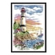 thumbnail image 4 of (F782) Hilo Algodón Ecológico 14CT Impresión A 2 Hilos 30×40cm Faro (4) Kit Serie Paisaje Punto Cruz (manual en Inglés), 4 of 9