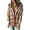 Orange, variant on ZANKLEY Womens Plaid Shacket Jacket Long Sleeve Button Down Fleece Hooded Jackets Warm Coat