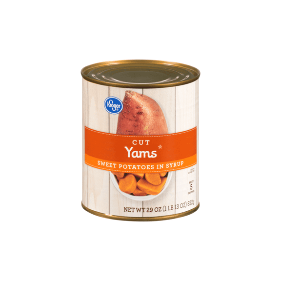 KR Cut Sweet Potato Yams in Syrup 29 oz can