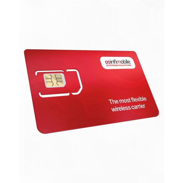 Tarjeta SIM Infimobile prepaga 3 en 1 4G LTE 5G para EE. UU.