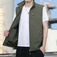 thumbnail image 6 of ZZwxWA Summer Thin Vest Men Outdoor Casual Clothes Lightweight Short Sleeve Vests Stand Collar Trekking Coat My Order, 6 of 6