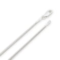 thumbnail image 2 of 1.5mm Rhodium Plated Silver Round Snake Chain Necklace, 22 inches, 2 of 7