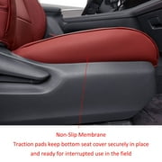 EKR Custom Fit Sienna Car Seat Covers for Toyota Sienna 2021 2022 2023 2024 2025 XLE,XSE,Limited,Platinum,Woodland Edition,7 Seat,Three Row,Full Set Leather(Burgundy)