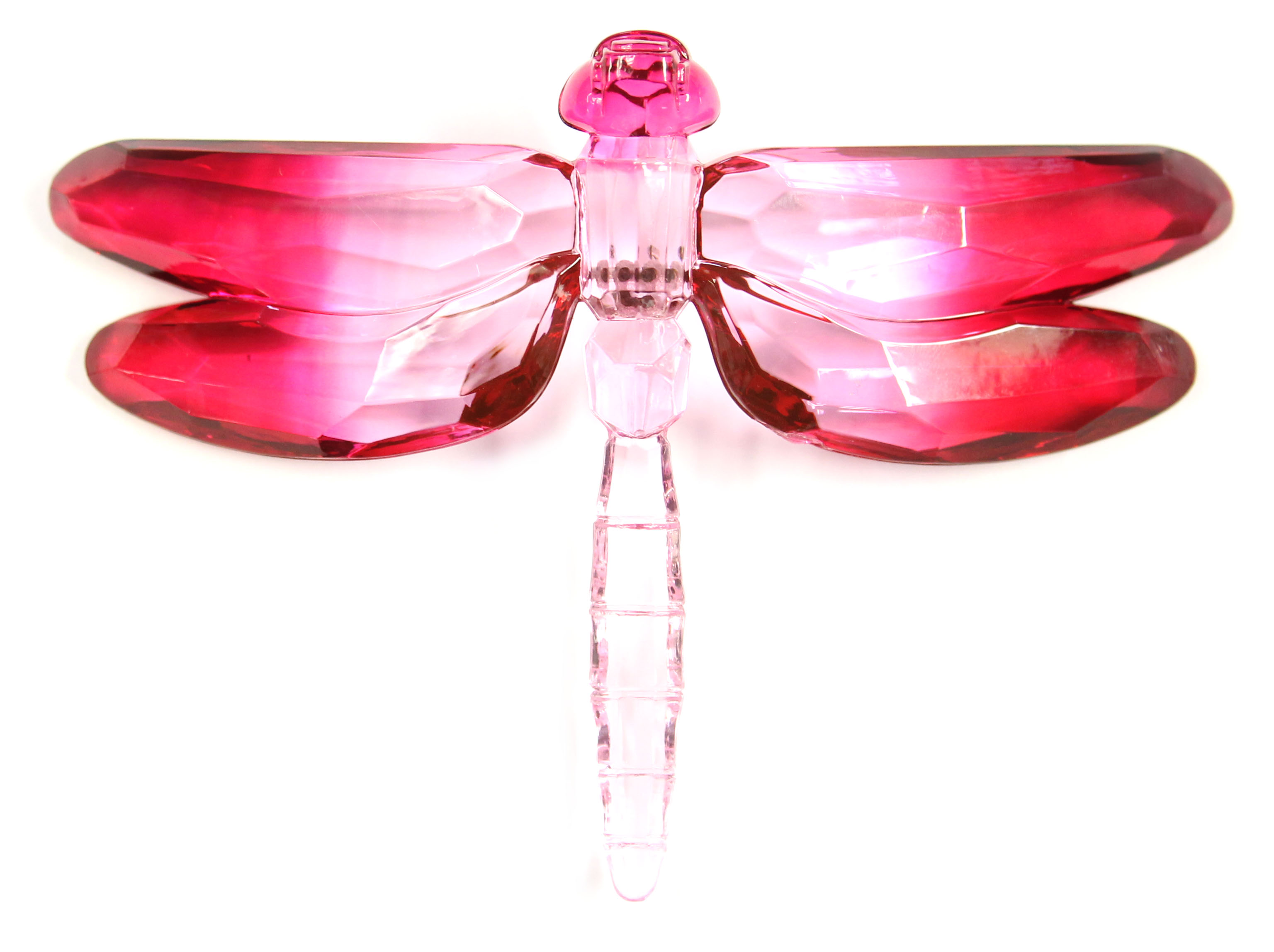 Crystal Expressions Acrylic 4x6 2 Tone Inch Dragonfly Ornament/ Sun