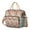Beige-34, variant on Hippie Retro Style Symmetrical Picnic Bag - Multi-Pocket Leakproof Cooler Tote