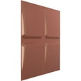 thumbnail image 2 of 19 5/8"W x 19 5/8"H Galveston EnduraWall Decorative 3D Wall Panel, Universal Pearl Metallic Champagne Pink (Covers 2.67 Sq. Ft.), 2 of 6