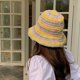 thumbnail image 4 of Sombrero de pescador con sombrilla de paja para mujer, protector solar para exteriores, primavera y verano, 56-58cm de circunferencia, 4 of 5