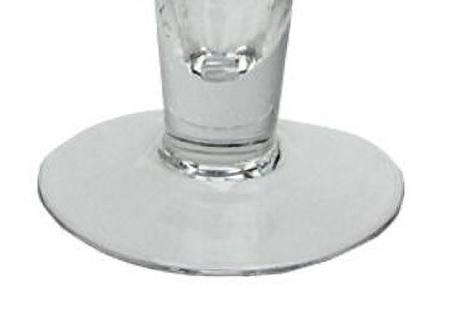 16" Clear Swirled Glass Taper Candle Holder