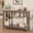 Grey, variant on Industrial Console Table, 47 Inch Narrow Entryway Sofa Table with Open Storage Shelves for Hallway or Living Room