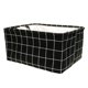 thumbnail image 1 of Cesta Caja Contenedor Almacenadora Organizador De Almacenaje Plegable Grande Colgante para Armario con Agarraderas Juguetes Cordón negro w Pequeña, 1 of 9