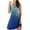 Blue, variant on IROINNID Fit&Flare Dress For Women Strapless Sleeveless Sexy Vintage Round Dresses Round Neckline Gradient Dress