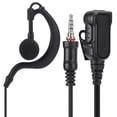thumbnail image 3 of Auricular de radio walkie talkie, auricular con gancho para la oreja, auricular individual, auricular individual para ICOM, el mejor en su clase, 3 of 9