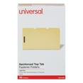 thumbnail image 2 of Universal UNV13528 1/3 Cut Tab Legal Size Deluxe Reinforced Top Tab Folders with Fasteners - Yellow (50/Box), 2 of 4