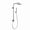 Chrome, variant on Atlantis 10-in Rain Showerhead Shower System with 5-Body Jets and Handshower Oil Rubbed Bronze 1.8 GPM