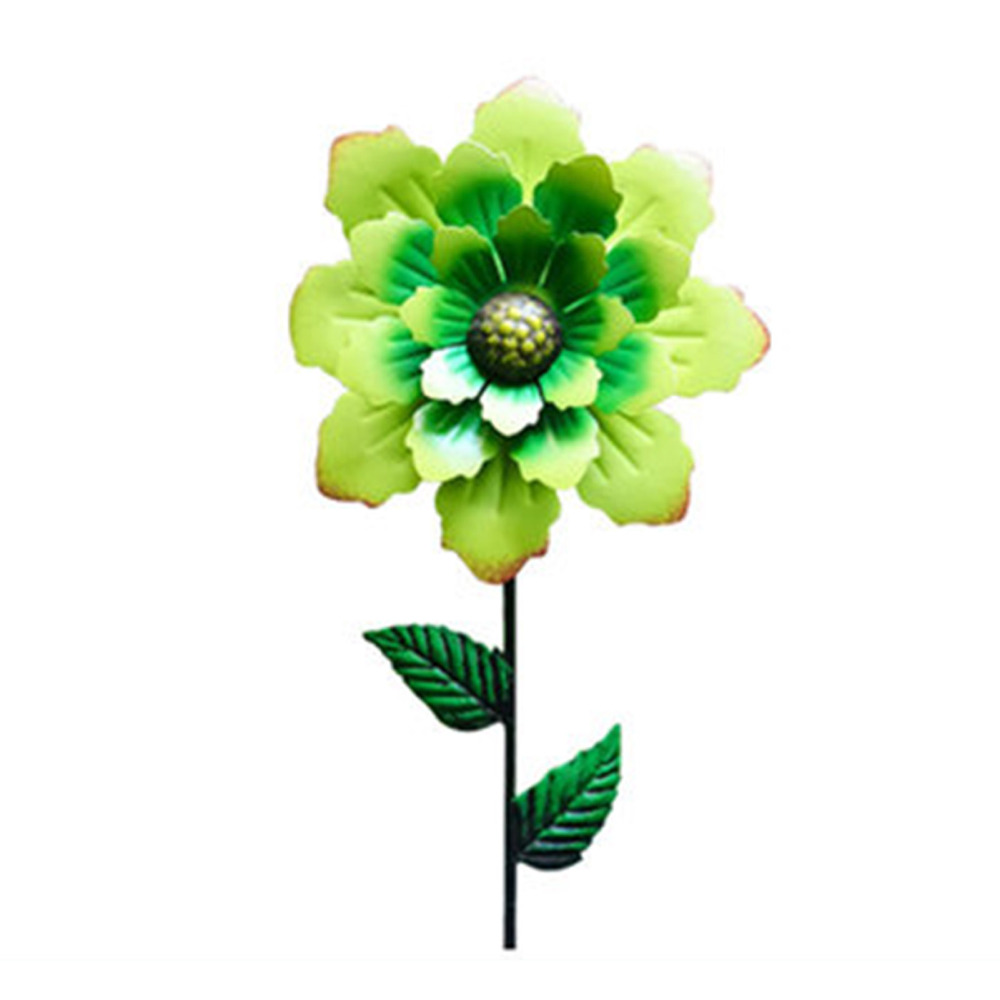 Stake Large Metal Flower Outdoor Yard Outdoor Lawn Pathway Patio