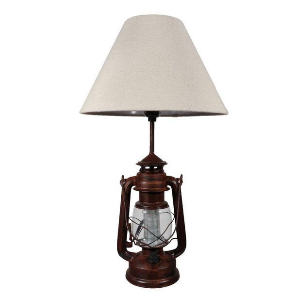Dennis East 76359 2 Light 21.5" Camp Lantern Double Bulb Table Lamp