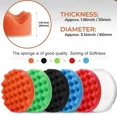 thumbnail image 4 of 12pcs Car Polishing Pad Sponge Kit Polish Waxing Buffing Sandpaper for Headlight Repair Car Paint Refurbish Wheel Polishing, 4 of 10