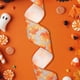 thumbnail image 4 of Decoración con cinta de Halloween: Cinta de lino sintético con estampado de calabaza y hoja de arce para manualidades navideñas, 4 of 6