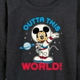 thumbnail image 3 of Mickey & Friends - Outta This World - Women's Lightweight French Terry Long Sleeve Shirt, 3 of 5