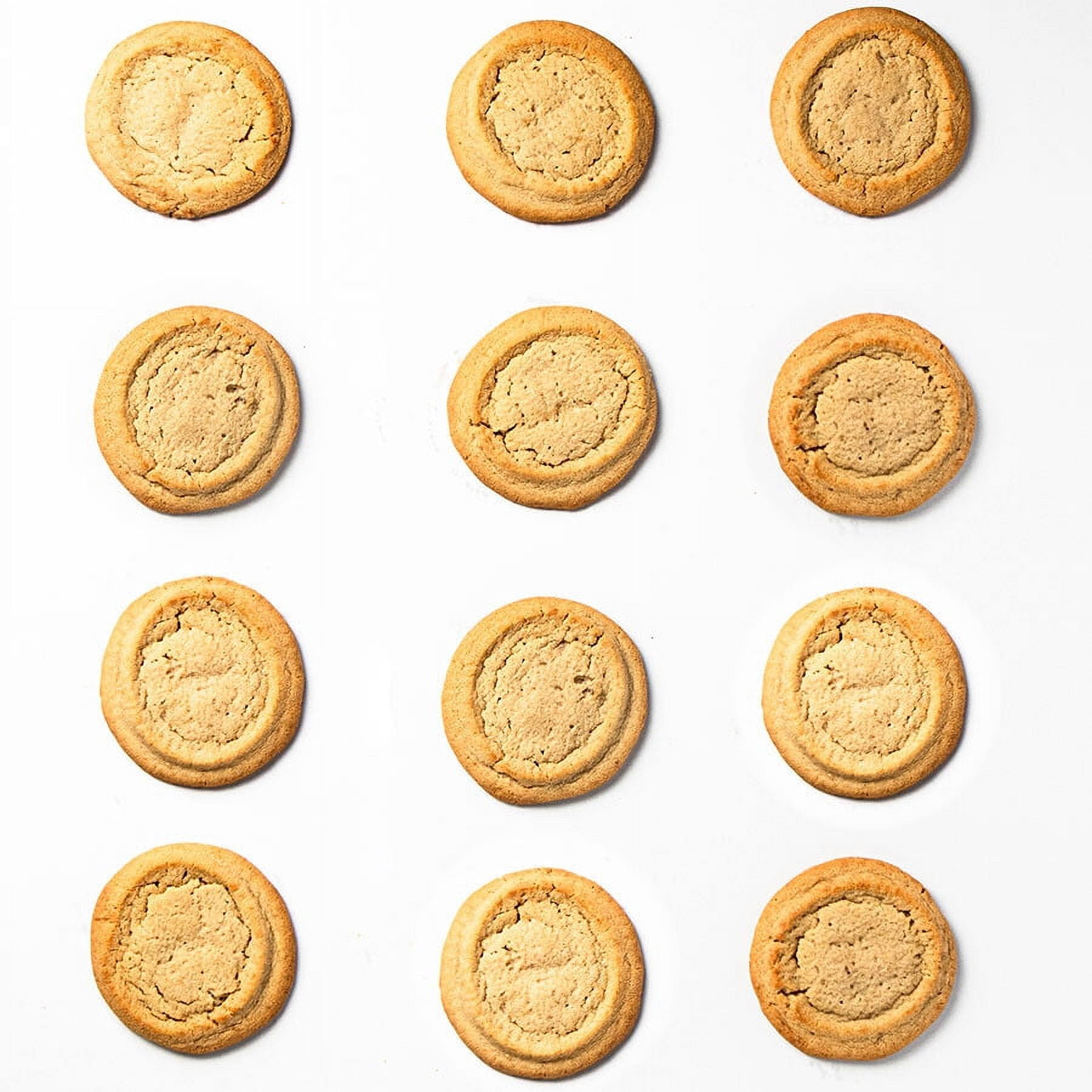 Carlo's Bakery Peanut Butter Cookies (12x Pack) - Creamy and Crunchy Delight - Ideal for Snacking or Gifting - Baked Fresh and Ready to Enjoy