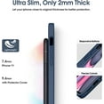 thumbnail image 4 of Liquid Silicone Case for iPhone 11, [Flat Edge Design] [Camera Protection] [Anti Fingerprint] 4 Layers Protect Scratch Proof Anti Drop Microfiber Phone Cover, 6.1", Dark Blue, 4 of 14