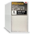 thumbnail image 3 of Filtrete 16x25x1, AC Furnace Air Filter, MPR 300, Clean Living Basic Dust, 6-Pack (exact dimensions 15.69 x 24.69 x 0.81), 3 of 4