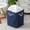 Navy Blue #3, variant on Irregular Triangular Corner Foldable Storage Bucket Laundry Hamper - Fabric Organizer Bin with Handles for Laundry Toys Linens, Space Saving for Home Bathroom Dorm Room