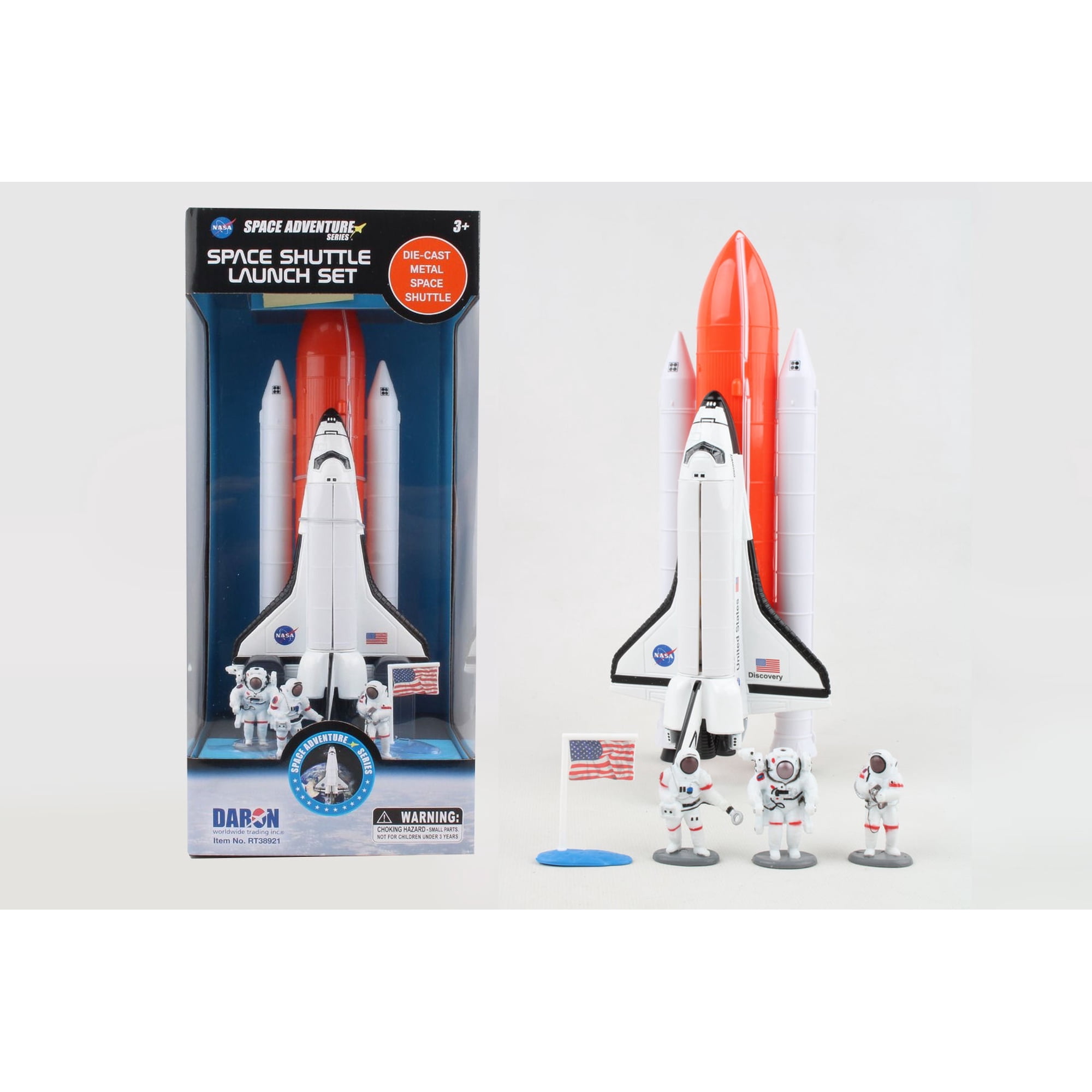 Space Shuttle Full Stack W/Astronauts